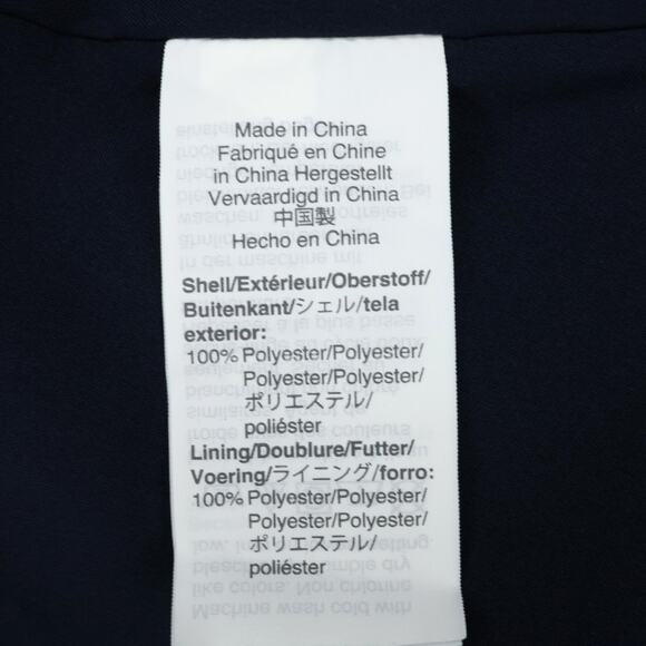 Madewell Dress Plus Size 18 Navy Blue Floral Chiffon Lined Ruffle Strap Sundress - Picture 12 of 14